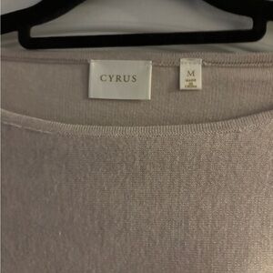 Cyrus Soft Beige boatneck, batwing Knit Top